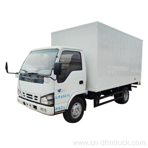 4x2 van cargo truck with isuzu engine